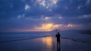 Ocean Man Fishing